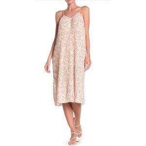 Moon River Pink Floral Pleated‎ Midi Dress Size Small